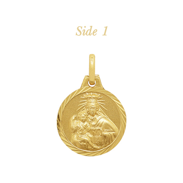 MOUNT CARMEL NIÑO MEDAL (8 MM) IN (SPANISH) 14K YELLOW GOLD
