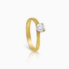 6.75 - DIAMOND ENGAGEMENT RING WITH 1=0.4 / 2.0 CARAT DIAMONDS IN 14K YELLOW GOLD