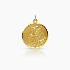 SAINT MICHAEL MEDAL (22 MM) IN (ITALIAN) 18K YELLOW GOLD