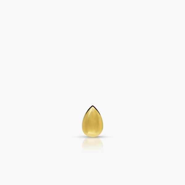 TEAR DROP LADIES STUD EARRINGS IN (SAUDI) 18K YELLOW GOLD