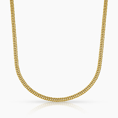 BARB LINK CHAIN IN (SAUDI) 18K YELLOW GOLD