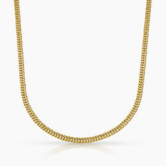 BARB LINK CHAIN IN (SAUDI) 18K YELLOW GOLD