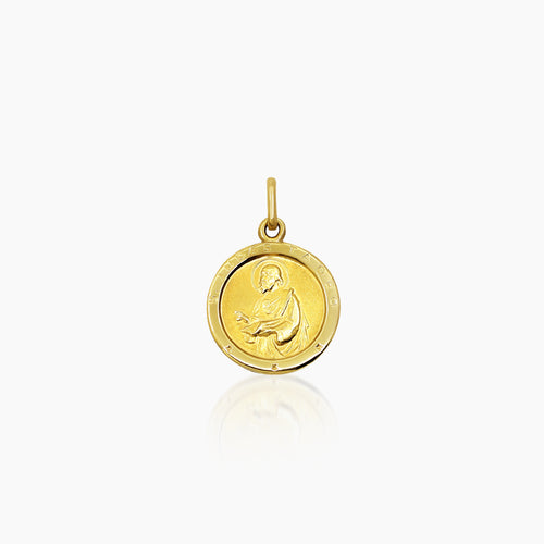 SAINT JUDE MEDAL (17 MM) IN (ITALIAN) 14K YELLOW GOLD