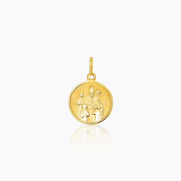 CONFIRMATION MEDAL (21 MM) IN (ITALIAN) 14K YELLOW GOLD
