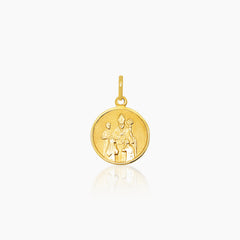 CONFIRMATION MEDAL (21 MM) IN (ITALIAN) 14K YELLOW GOLD