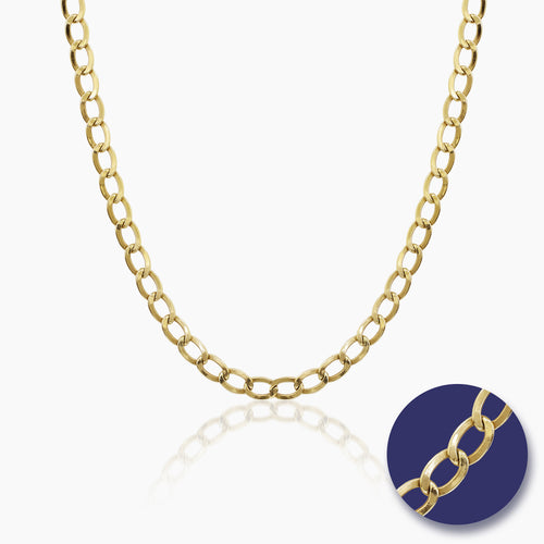 CLASSIC CURB CHAIN LINKS (24 INCHES) IN (SAUDI) 18K YELLOW GOLD – F&C ...