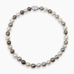 9.5-10.1 MM - MULTI COLOR SOUTH SEA PEARL LADIES NECKLACE / CHOKER