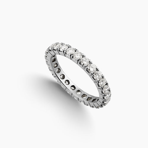 8.5 - FULL DIAMOND ETERNITY RING IN 14K WHITE GOLD