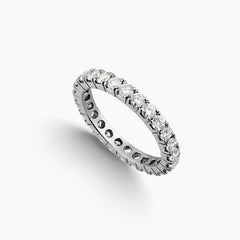 8.5 - FULL DIAMOND ETERNITY RING IN 14K WHITE GOLD