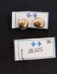 CIRCLE STUD EARRINGS IN 18K YELLOW GOLD