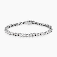 CLASSIC ROUND DIAMOND TENNIS BRACELET IN 18K WHITE GOLD