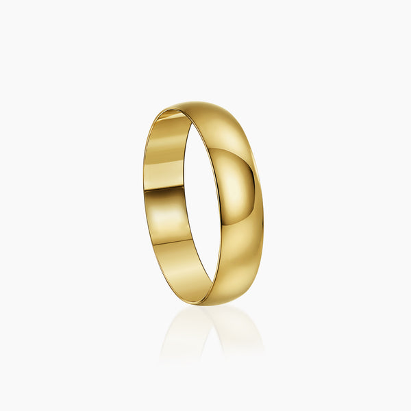11 - CLASSIC WEDDING RING IN 18K (SAUDI) YELLOW GOLD