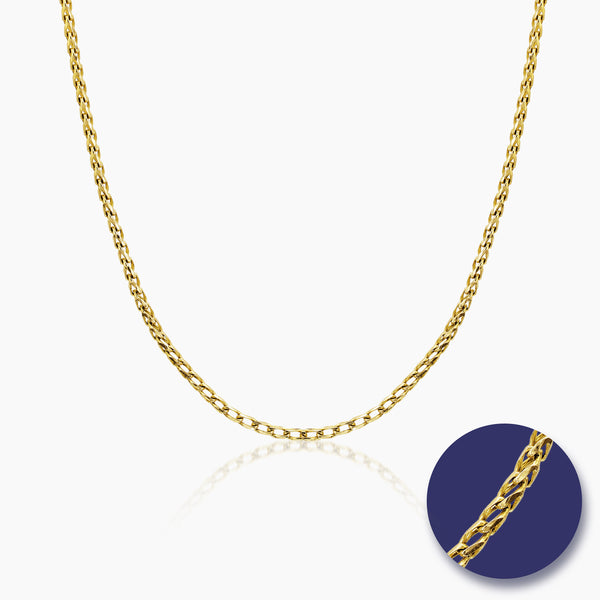 FRANCO CHAIN LINK (26 INCHES) IN (ITALIAN) 14K YELLOW GOLD