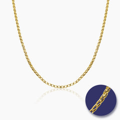 FRANCO CHAIN LINK (26 INCHES) IN (ITALIAN) 14K YELLOW GOLD