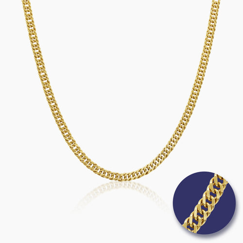 CUBAN LINK CHAINS (26 INCHES) IN (SAUDI) 18K YELLOW GOLD