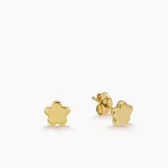 FLOWER LADIES STUD EARRINGS IN (SPANISH) IN 18K YELLOW GOLD