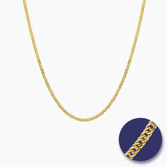 CUBAN CHAIN LINKS (20 INCHES) IN (SAUDI) 18K YELLOW GOLD