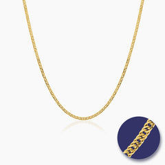 CUBAN CHAIN LINKS (20 INCHES) IN (SAUDI) 18K YELLOW GOLD