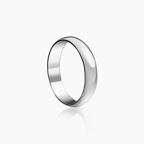CLASSIC WEDDING RING IN 18K (SPANISH) WHITE GOLD