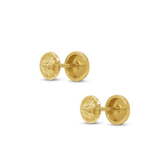 CIRCLE EARRINGS IN (SPANISH) 18K YELLOW GOLD