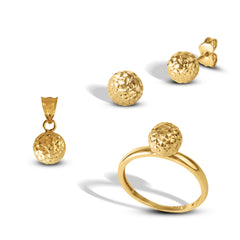 BALL SET IN 18K YELLOW GOLD