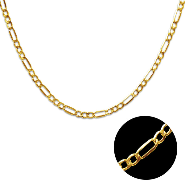 FIGARO CHAIN NECKLACES IN 18K YELLOW GOLD