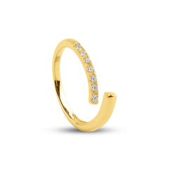 OPEN-RING IN 18K YELLOW GOLD