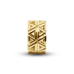 MESH DESIGN LADIES RING IN 18K YELLOW GOLD