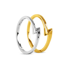 2 IN 1 RING IN 18K TWO TONE GOLD