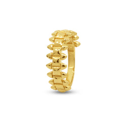 6 1/2" CLASH RING LADIES RINGS IN 18K YELLOW GOLD