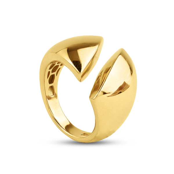 CHUNKY OPEN RING IN 18K YELLOW GOLD