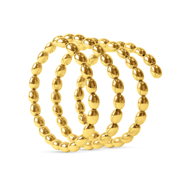 SPIRAL BANGLE IN 18K YELLOW GOLD