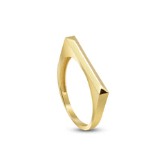 7" SIGNET RING LADIES RINGS IN 18K YELLOW GOLD