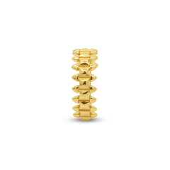 6 1/2" CLASH RING LADIES RINGS IN 18K YELLOW GOLD