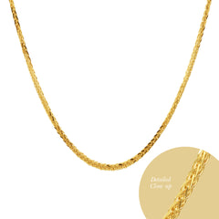 20 INCHES - FOXTAIL CHAIN IN (SAUDI) 18K YELLOW GOLD (1)