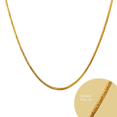 20 INCH - FOXTAIL CHAIN IN 18K YELLOW GOLD (2)