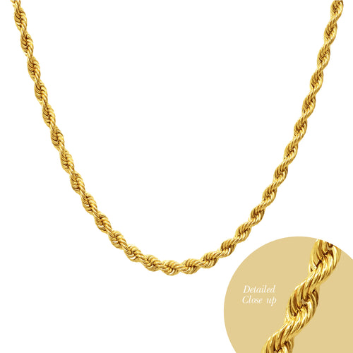 23 INCHES -ROPE CHAIN IN 18K YELLOW GOLD (2)