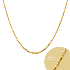 18 INCHES - FOXTAIL CHAIN IN 18K YELLOW GOLD (3)