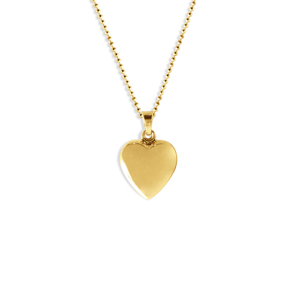 HEART PENDANT WITH CHAIN IN 18K YELLOW GOLD