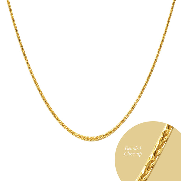 20 INCHES - FOXTAIL CHAIN IN (SAUDI) 18K YELLOW GOLD (4)