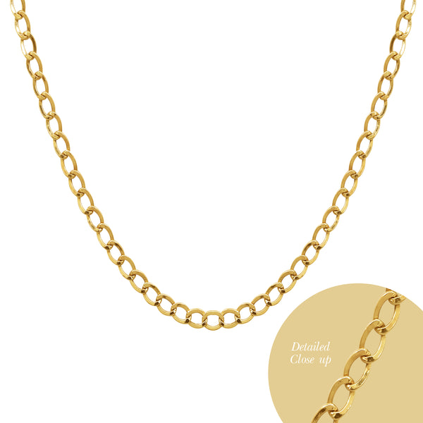 20 INCHES - BARB CHAIN IN 18K (SAUDI) YELLOW GOLD (2)