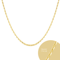 20 INCHES - ROLO CHAIN IN 18K (SAUDI) YELLOW GOLD