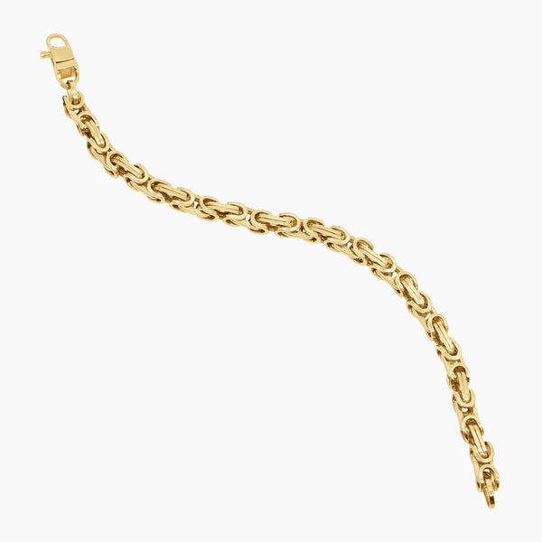 LINKED CHAIN LADIES BRACELET IN (SAUDI) 18K YELLOW GOLD