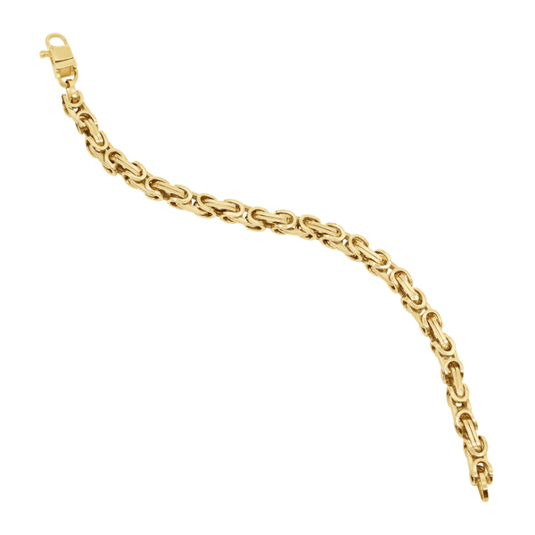 LINKED CHAIN LADIES BRACELET IN (SAUDI) 18K YELLOW GOLD