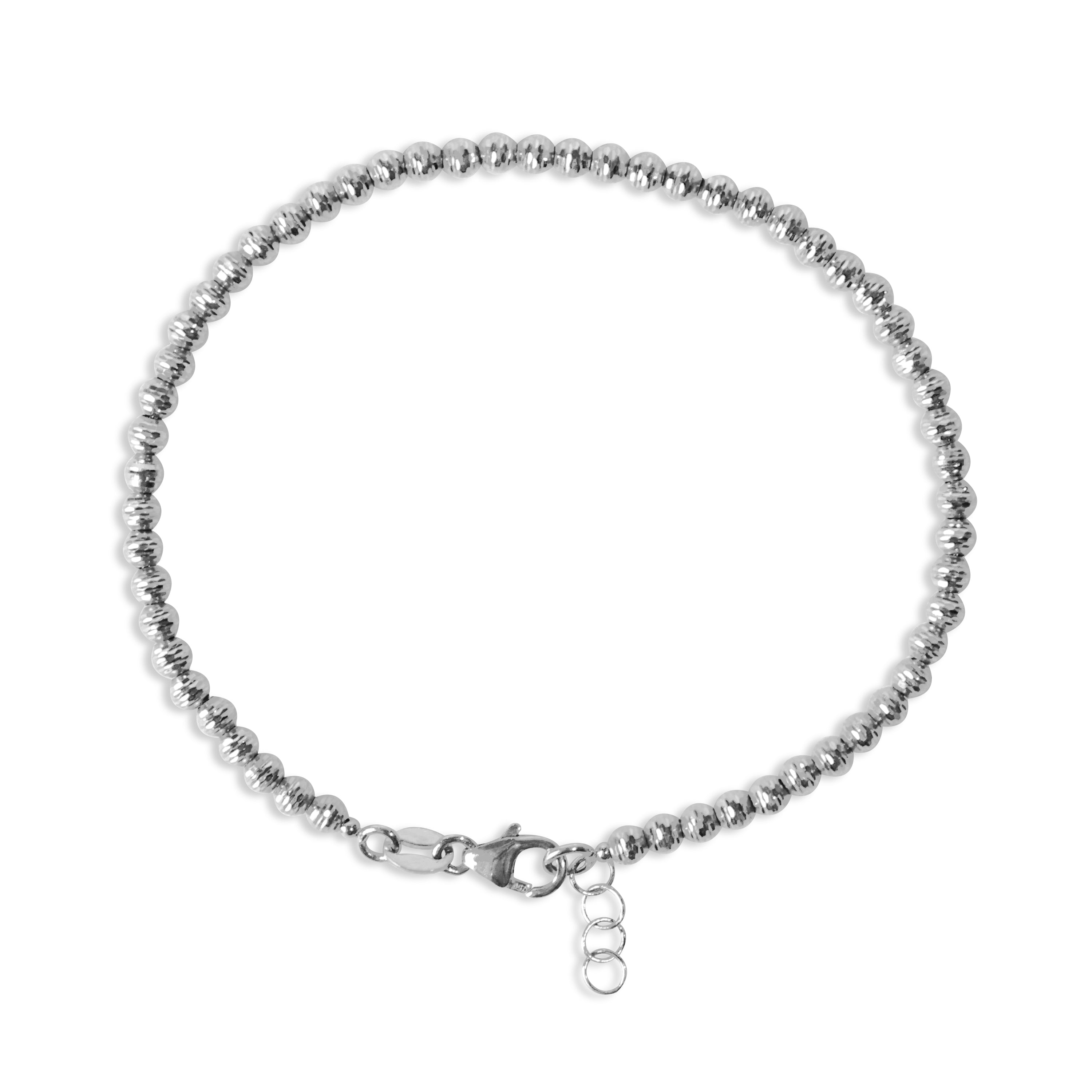 TEXTURED BALL BRACELET IN 18K WHITE GOLD – F&C Jewelry | The largest ...