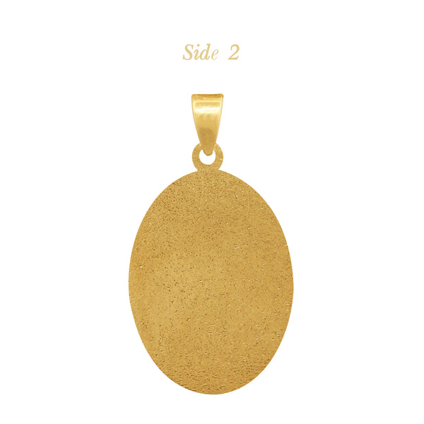 OUR LADY OF GUADALUPE MEDAL (20 MM) IN (ITALIAN) 18K YELLOW GOLD