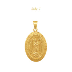 OUR LADY OF GUADALUPE MEDAL (17 MM) IN (ITALIAN) 14K YELLOW GOLD