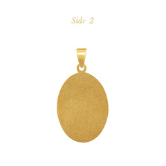 OUR LADY OF GUADALUPE MEDAL (17 MM) IN (ITALIAN) 14K YELLOW GOLD