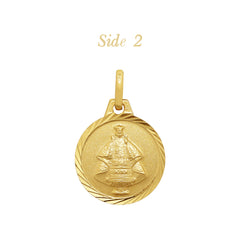 MOUNT CARMEL & STO. NIÑO MEDAL (8 MM) IN (SPANISH) 14K YELLOW GOLD