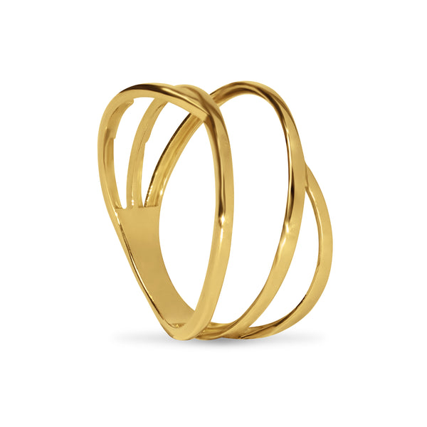 TWIST RING IN  18K YELLOW GOLD